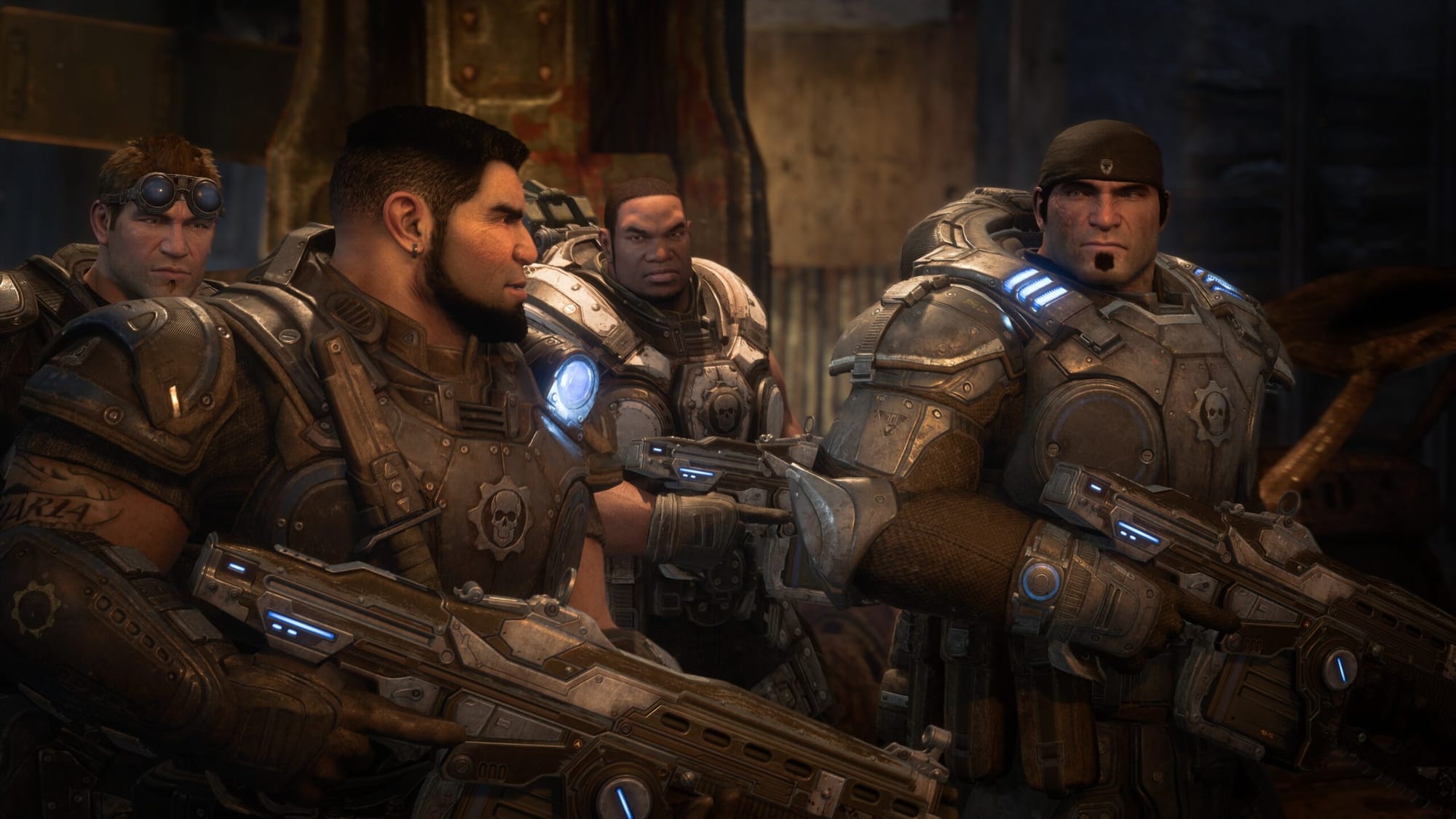 Gears of War Reloaded 4K screenshot showing enhanced graphics